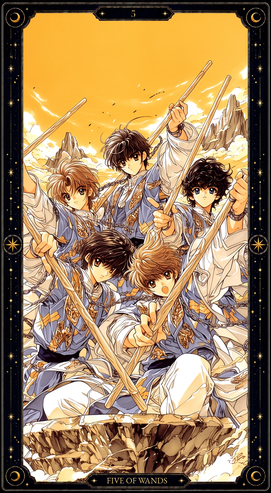 FIVE OF WANDS